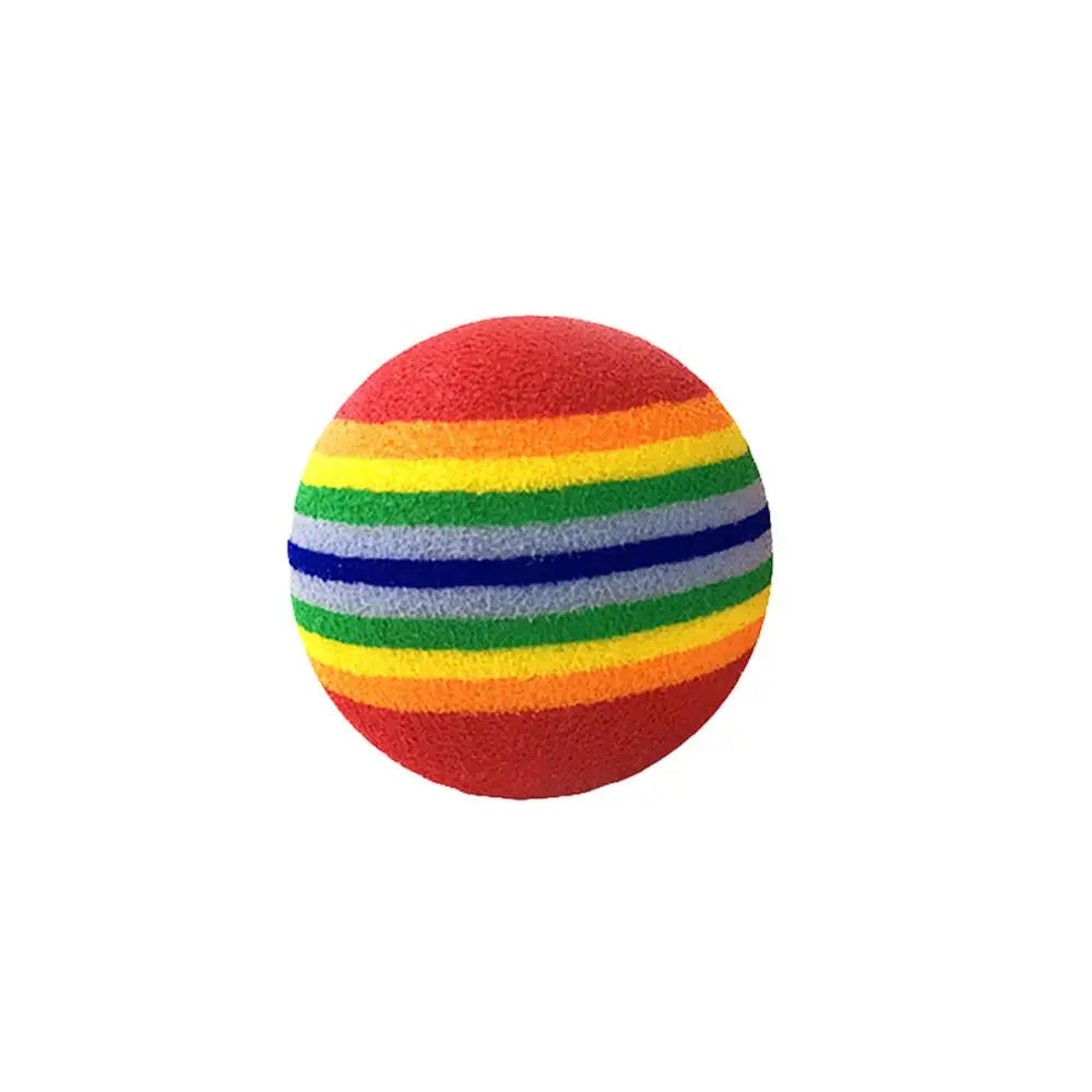 Colorful Pet Rainbow Foam Fetch Balls