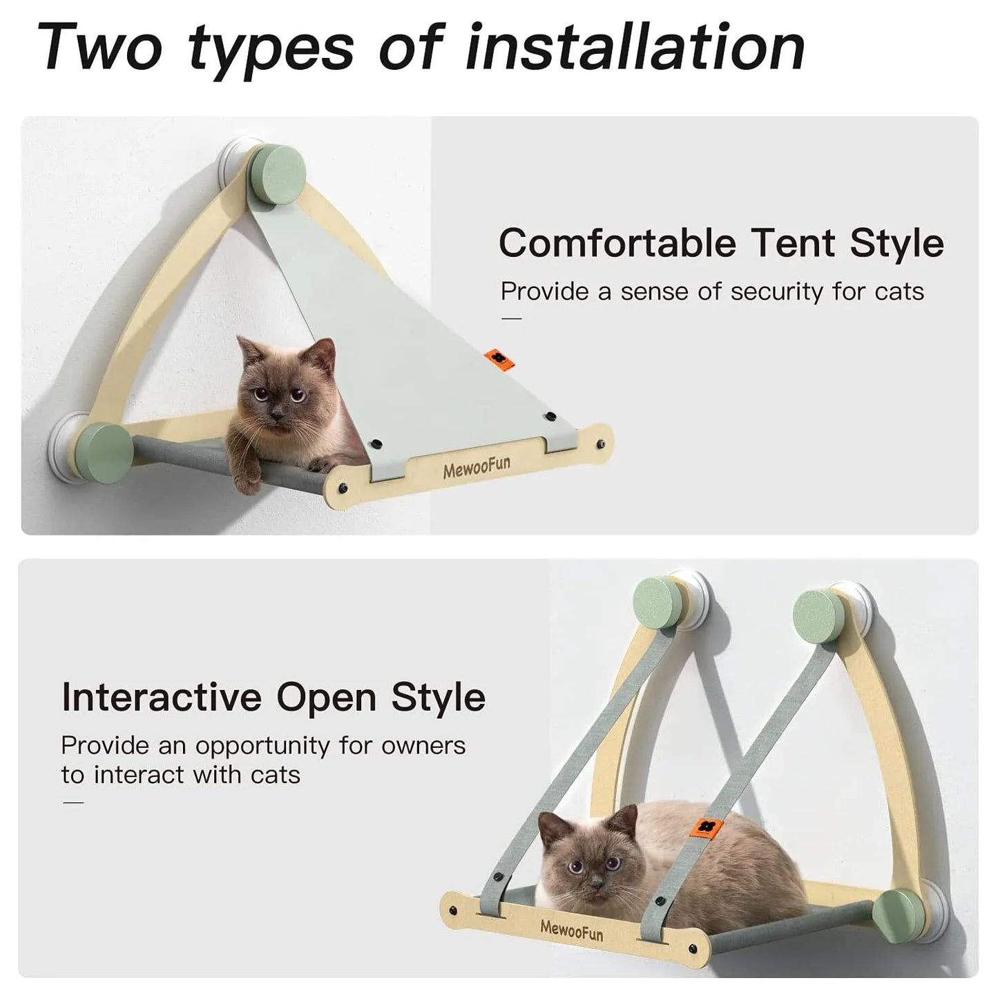 Mewoofun Cat Hammock Pet Hanging Beds