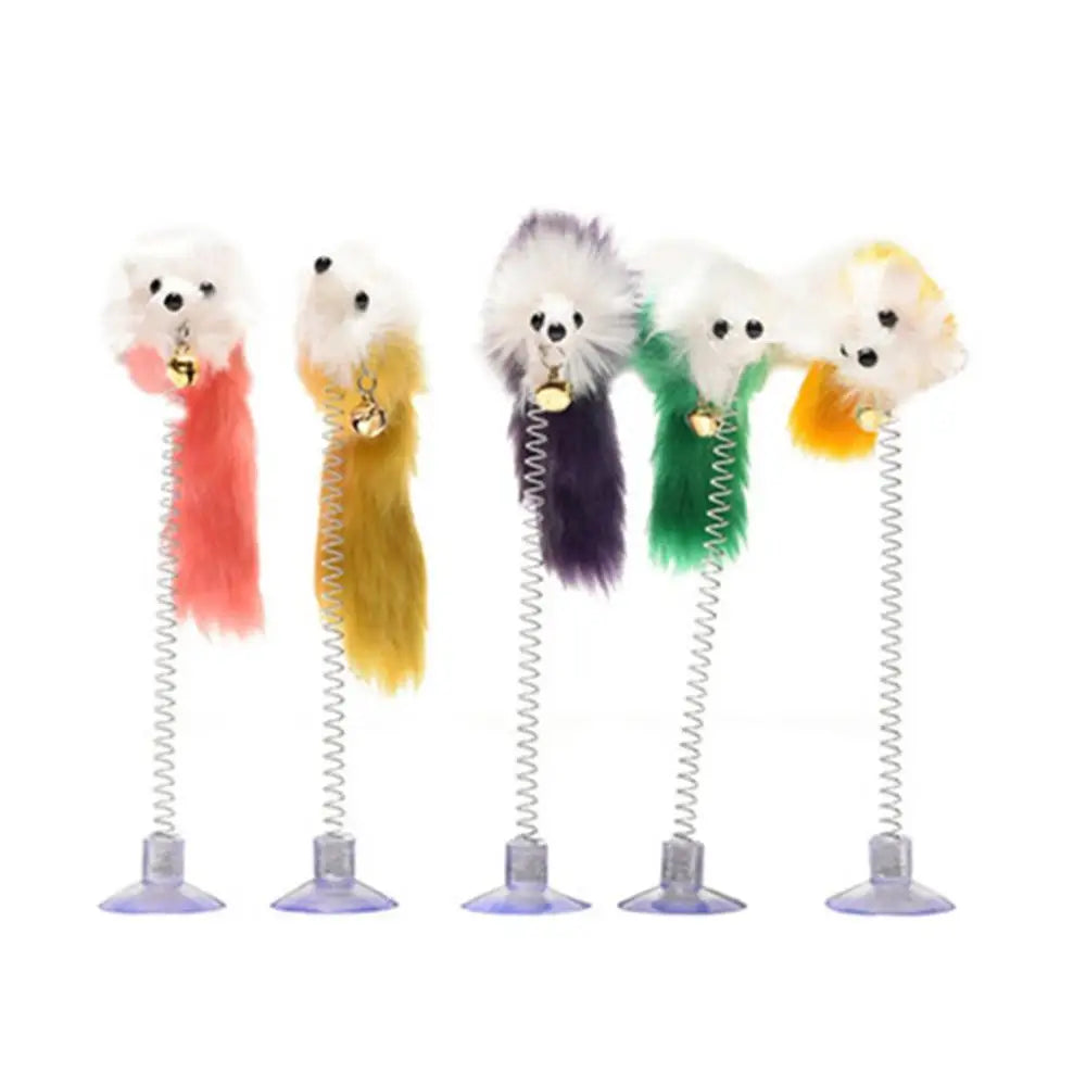 Cartoon Pet Cat Toy Stick Feather