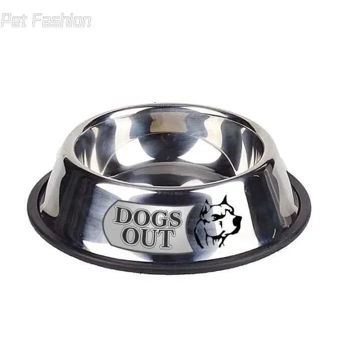 Stainless Steel Dog Bowl Anti-Gulping