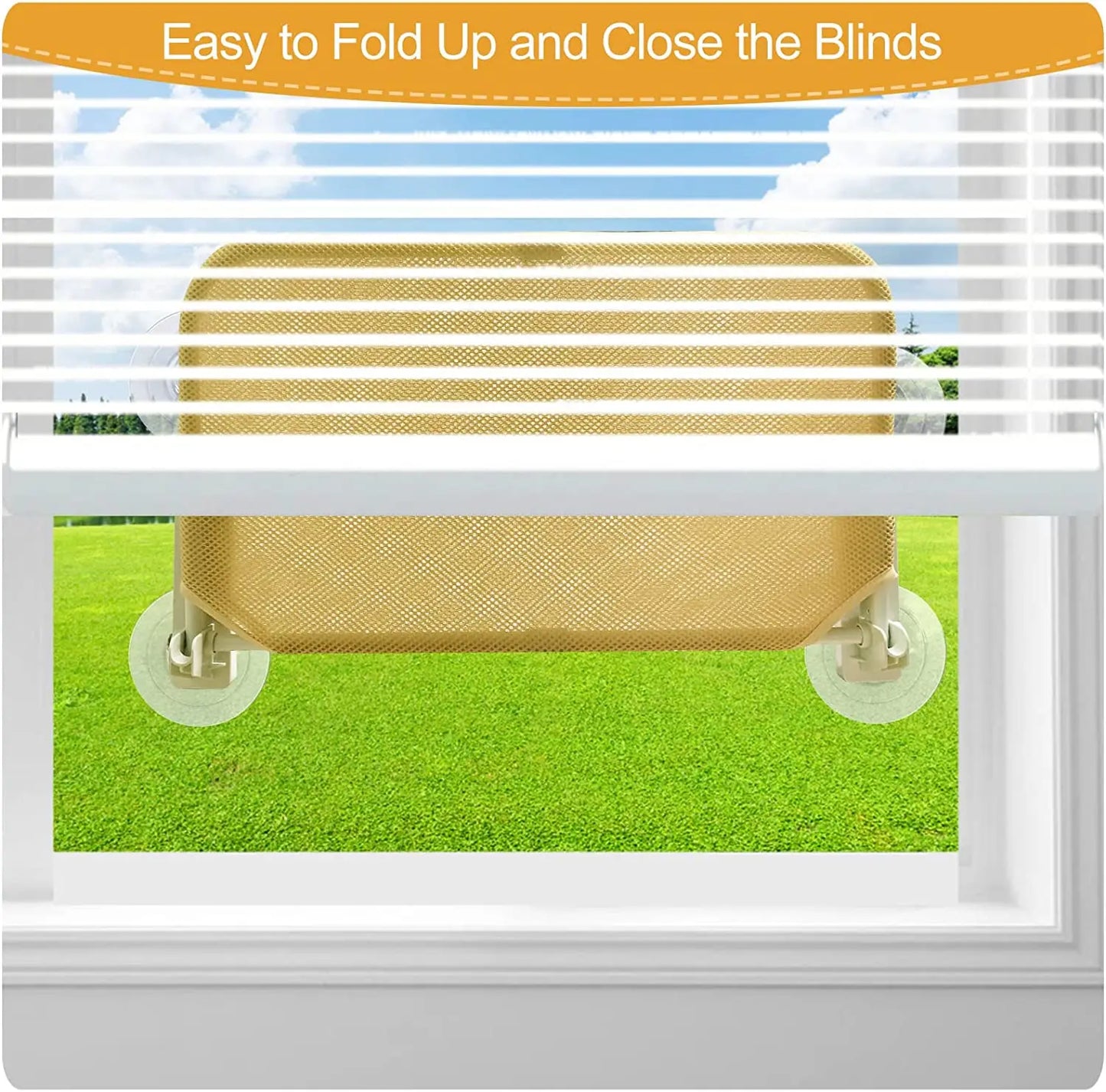 Foldable Cat Window Perch Cordless Cat