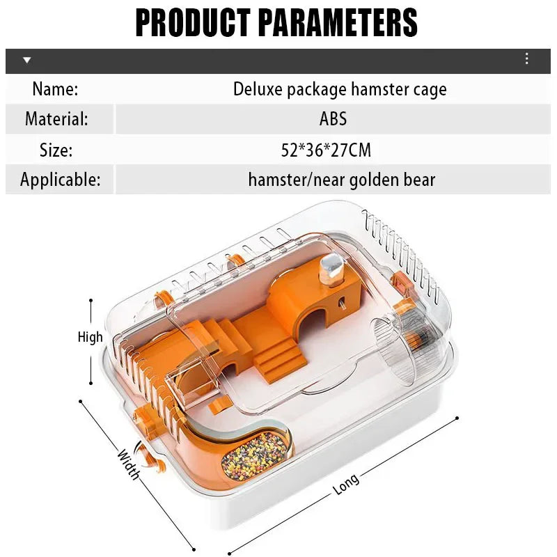 Transparent Hamster Cages