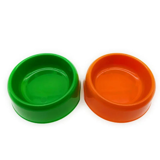 Plastic Dog Bowl Solid Color