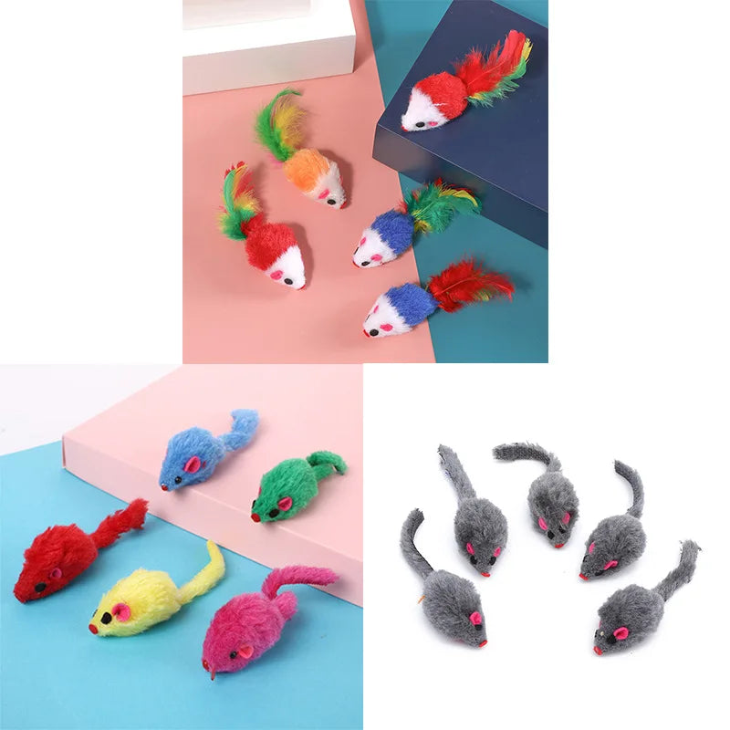 5Pcs Plush Catmint Simulation Mouse