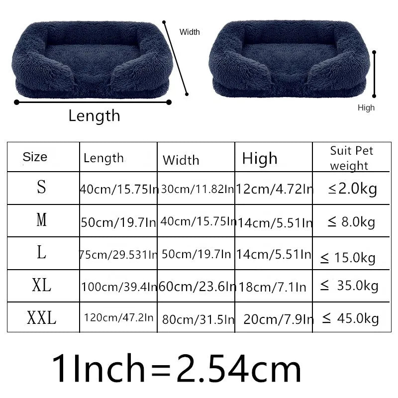 Luxury Winter Warm Large Dog Sofa