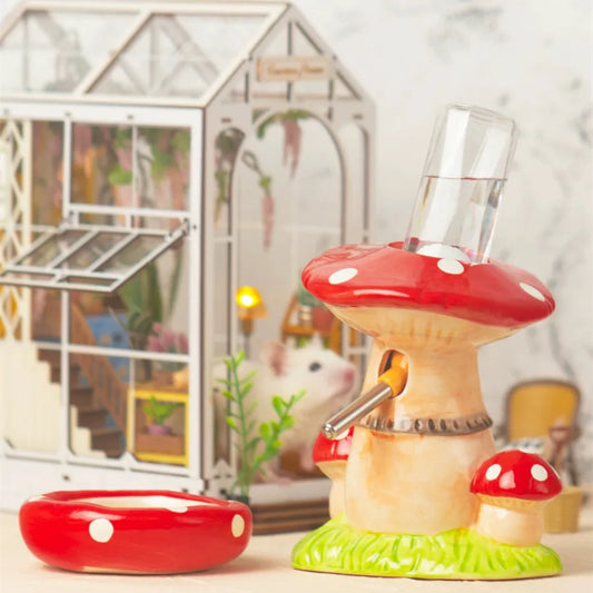 Cute Mushroom Pet Water Fountain