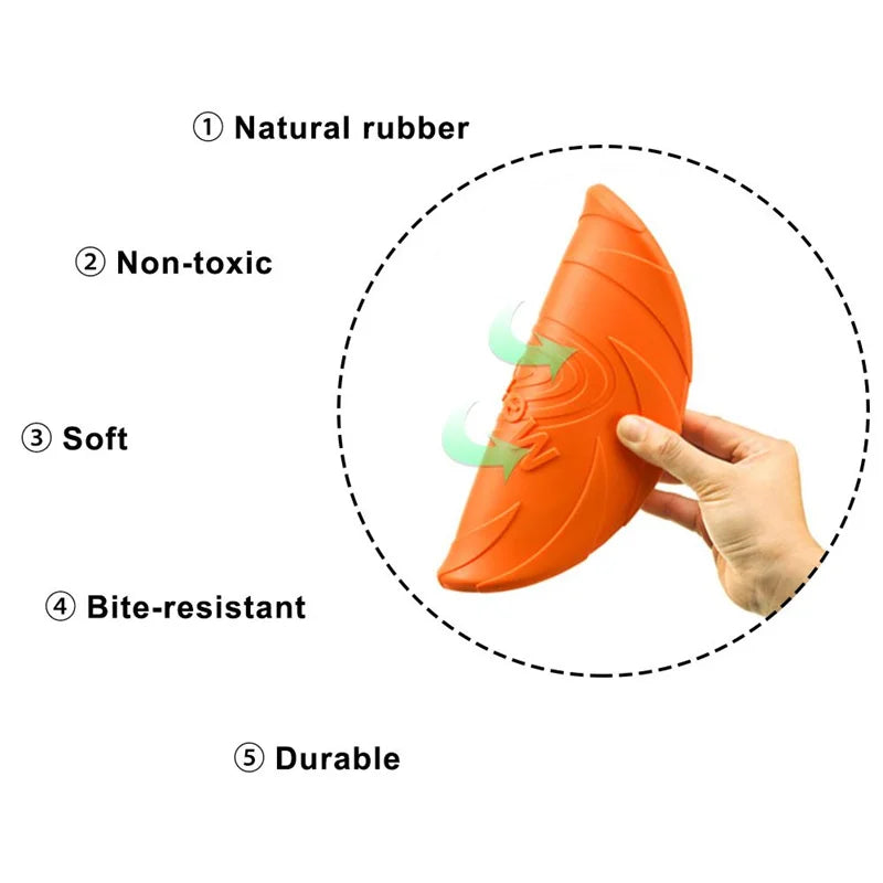 Bite Resistant Silicone Frisbeed Toys