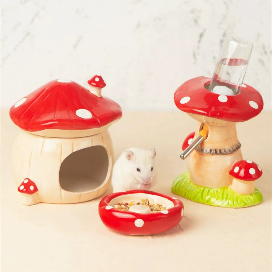 Cute Mushroom Pet Water Fountain