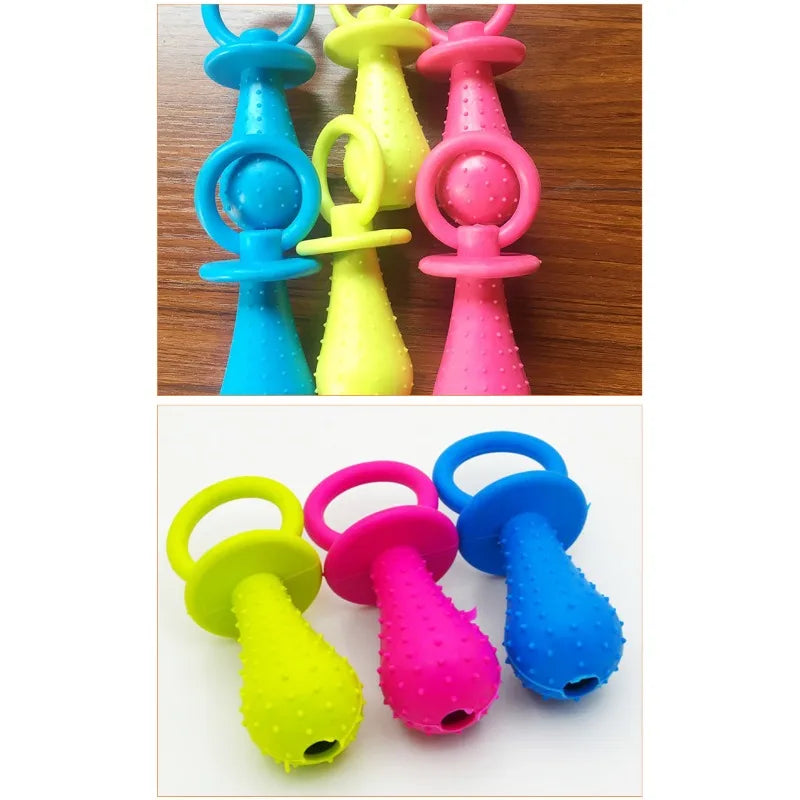 Rubber Pacifier For Dog Toys